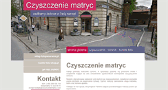 Desktop Screenshot of czyszczeniematryc.com