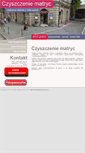 Mobile Screenshot of czyszczeniematryc.com