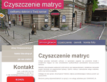 Tablet Screenshot of czyszczeniematryc.com